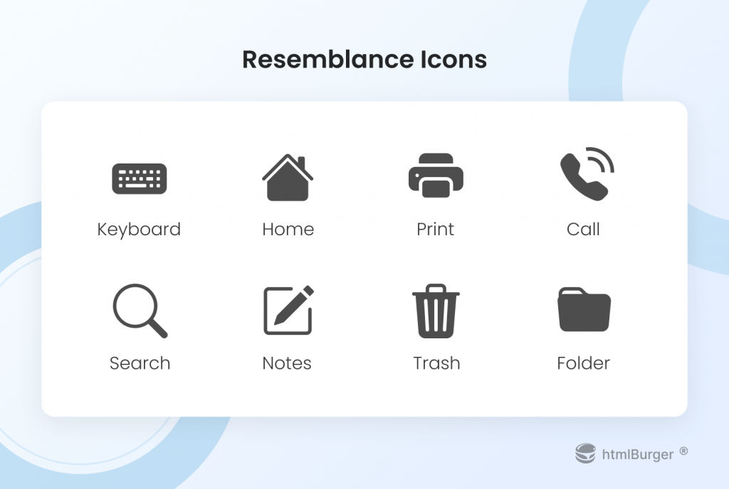 An image showing Resemblance icons.